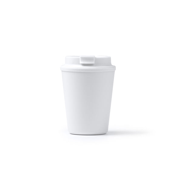 Stamina Oklan pP travel mug 300 ml in white, ready for logo printing