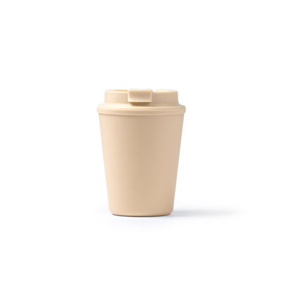 Stamina Oklan pP travel mug 300 ml in beige, ready for logo printing