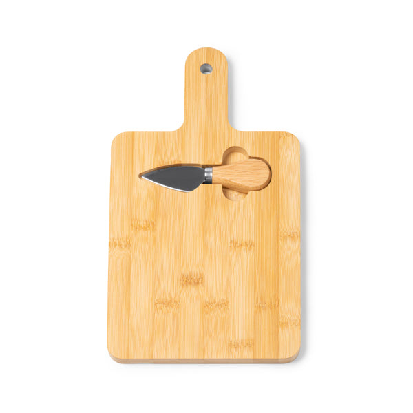 Stamina Brie bamboo chopping board in bamboo, ready for laser engraving