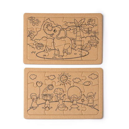 Stamina Zeon recycled cardboard game in beige, ready for logo printing