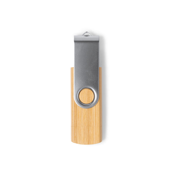 Stamina Gatlin bamboo USB flash drive in bamboo, ready for logo printing