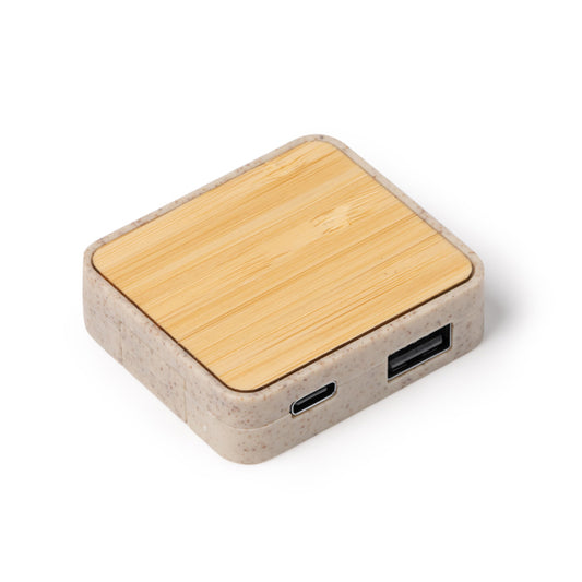 Stamina Cluni bamboo and wheat fibre USB flash drive, ready for laser engraving