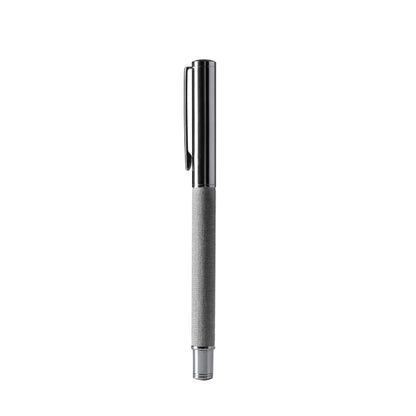 Stamina Lomox recycled RPET polyester ball pen in grey, ready for logo printing