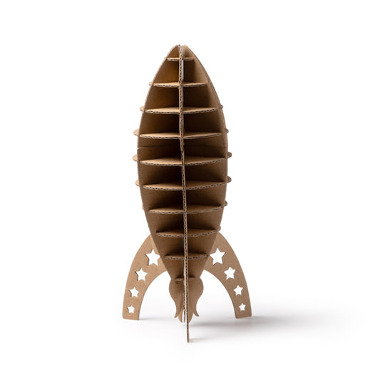 Stamina Fisac cardboard game in rocket, ready for logo printing