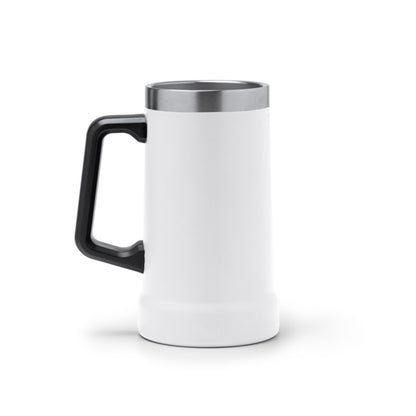 Stamina Ronin recycled stainless steel jar in white, ready for laser engraving