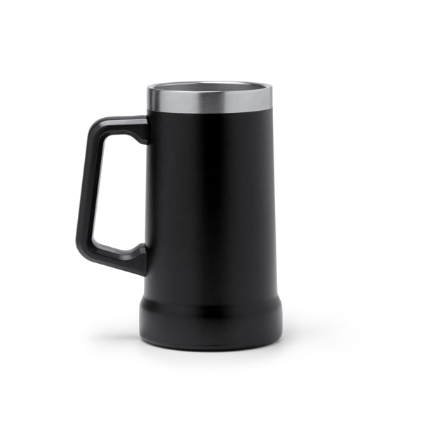 Stamina Ronin recycled stainless steel jar in black, ready for laser engraving