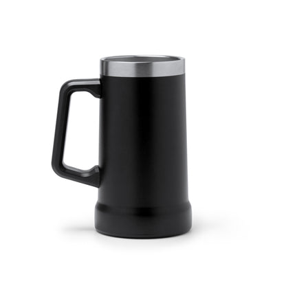 Stamina Ronin recycled stainless steel jar in black, ready for laser engraving
