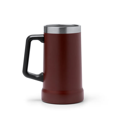 Stamina Ronin recycled stainless steel jar in dark red, ready for laser engraving