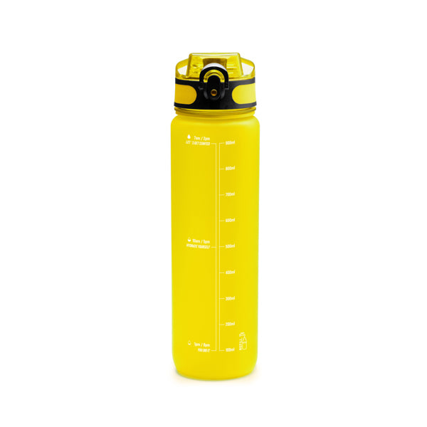 Stamina Leimer translucent PCTG bottle in yellow, ready for logo printing