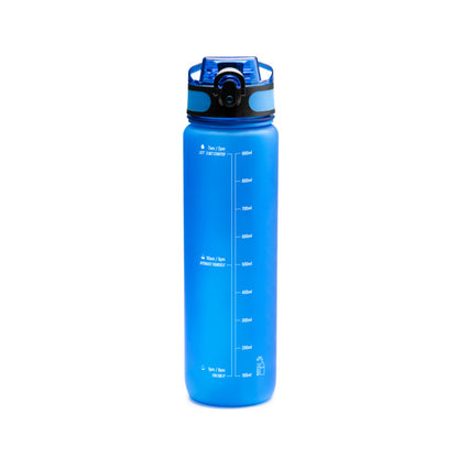 Stamina Leimer translucent PCTG bottle in royal blue, ready for logo printing