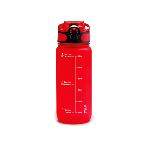 Stamina Rigon translucent PCTG bottle 750 ml in red, ready for logo printing