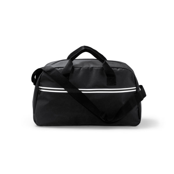 Stamina Wilkins RPET sports bag in black, ready for logo printing