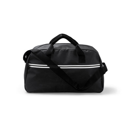 Stamina Wilkins RPET sports bag in black, ready for logo printing