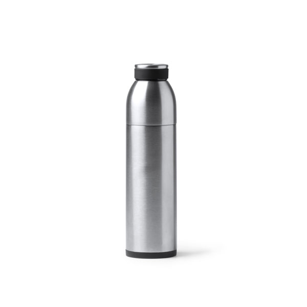 Stamina Bolt stainless steel vacuum flask 650 ml in silver, ready for laser engraving