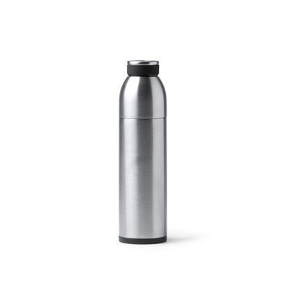 Stamina Bolt stainless steel vacuum flask 650 ml in silver, ready for laser engraving