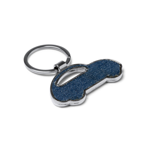 Stamina Civic denim fabric keyring, ready for logo printing