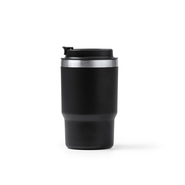 Stamina Venturi recycled stainless steel thermal cup 560 ml in black, ready for laser engraving