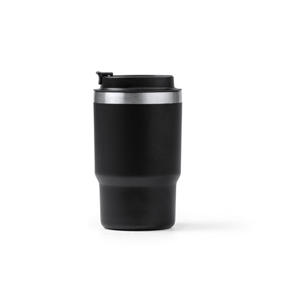 Stamina Venturi recycled stainless steel thermal cup 560 ml in black, ready for laser engraving