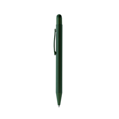 Stamina Leoni metallic ball pen in dark green, ready for logo printing
