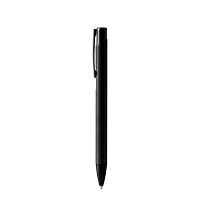 Stamina Prosa ball pen with metal body and push button in black, ready for logo printing