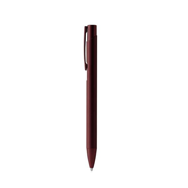 Stamina Prosa ball pen with metal body and push button in dark red, ready for logo printing