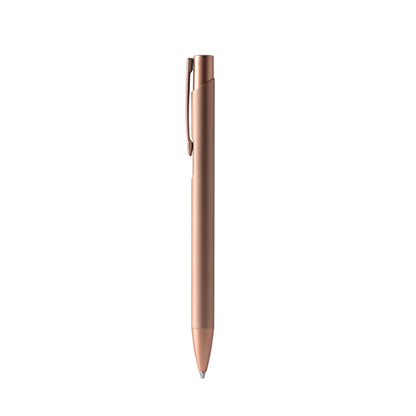 Stamina Prosa ball pen with metal body and push button in pink, ready for logo printing