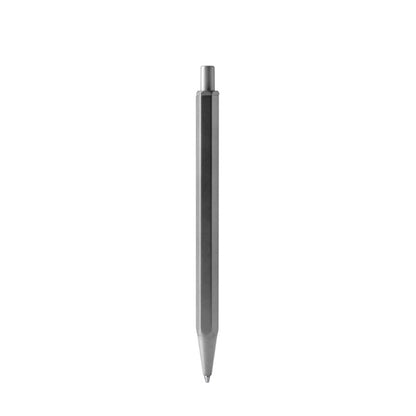 Stamina Firmus hexagonal ball pen in silver, ready for logo printing