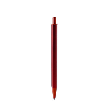 Stamina Firmus hexagonal ball pen in red, ready for logo printing