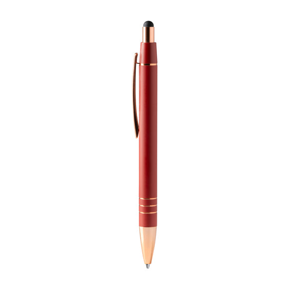 Stamina Leiva push-button ball pen in red, ready for laser engraving