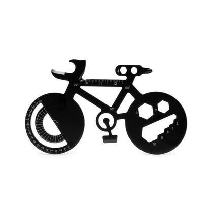 Stamina Nibali stainless steel multi-tool in black, ready for laser engraving