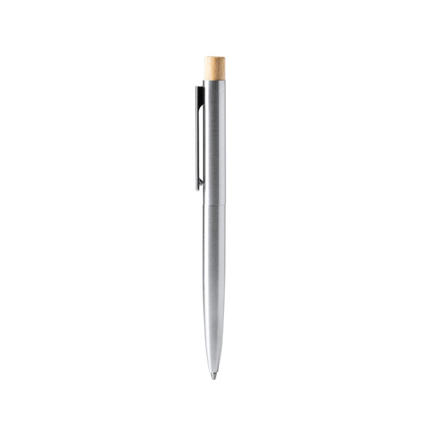 Stamina Kent recycled stainless steel and ball pen in silver, ready for logo printing