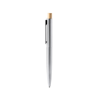 Stamina Kent recycled stainless steel and ball pen in silver, ready for logo printing