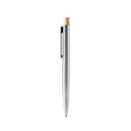 Stamina Kent recycled stainless steel and ball pen in silver, ready for logo printing