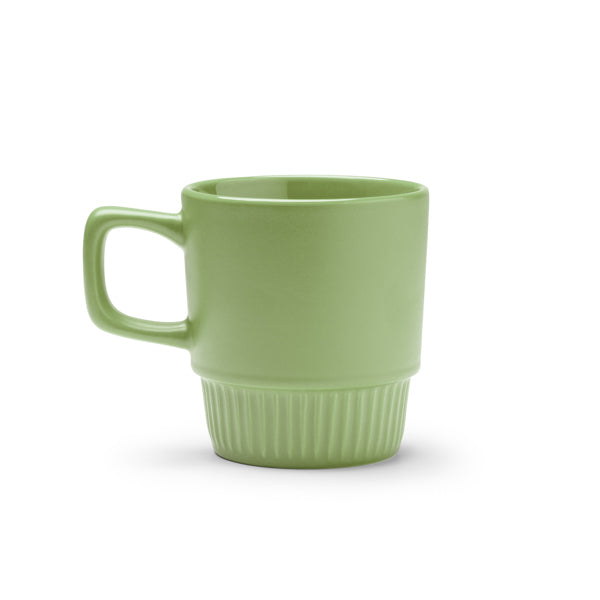 Stamina Longi ceramic mug 300 ml in sage green, ready for logo printing