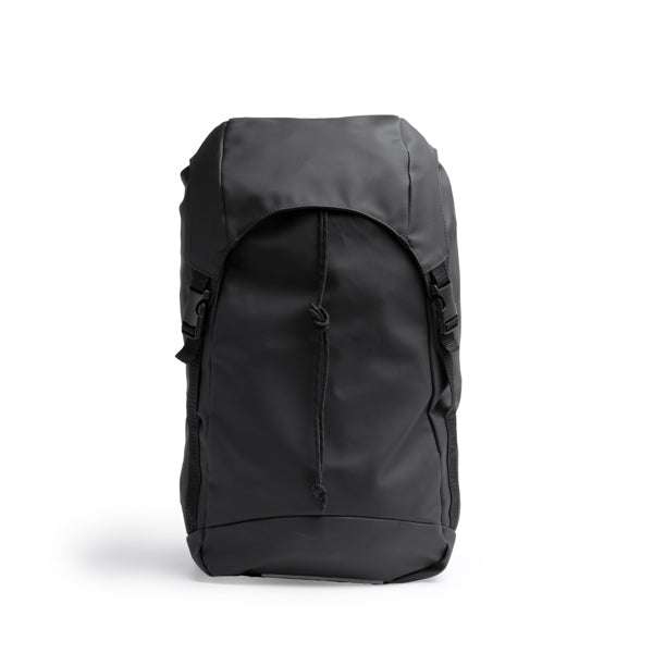 Stamina Jarvis PU leather backpack in black, ready for logo printing