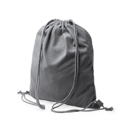Stamina Masur corduroy fabric drawstring bag, ready for logo printing