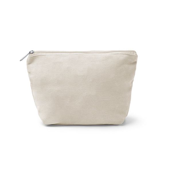 Stamina Loter corduroy fabric toiletry bag in beige, ready for logo printing