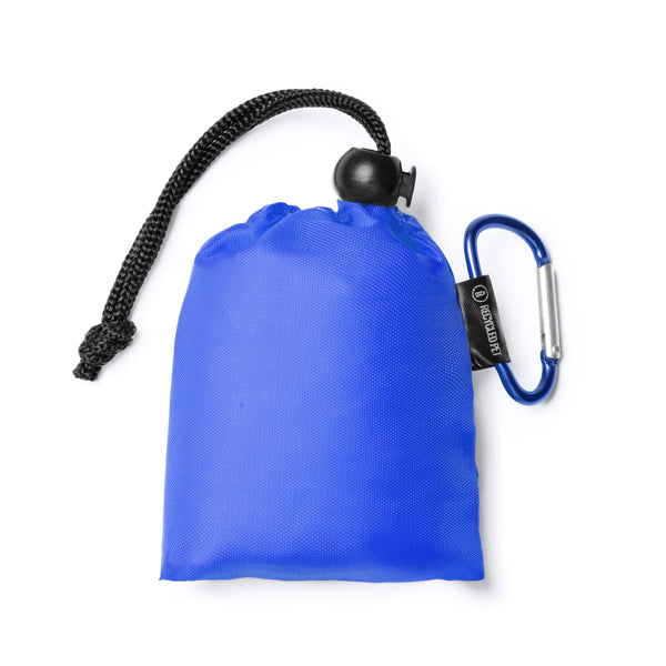 Stamina Declan lDPE rain poncho in royal blue, ready for logo printing
