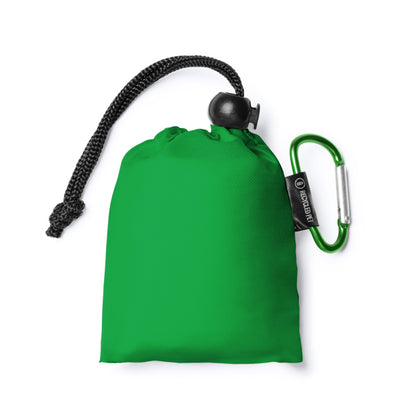 Stamina Declan lDPE rain poncho in fern green, ready for logo printing