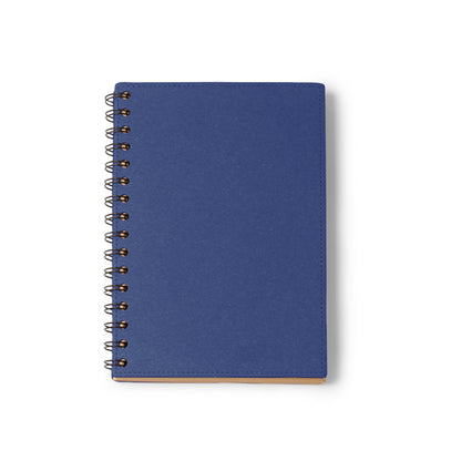 Stamina Nusax recycled cardboard and recycled notebook A5 in royal blue, ready for logo printing