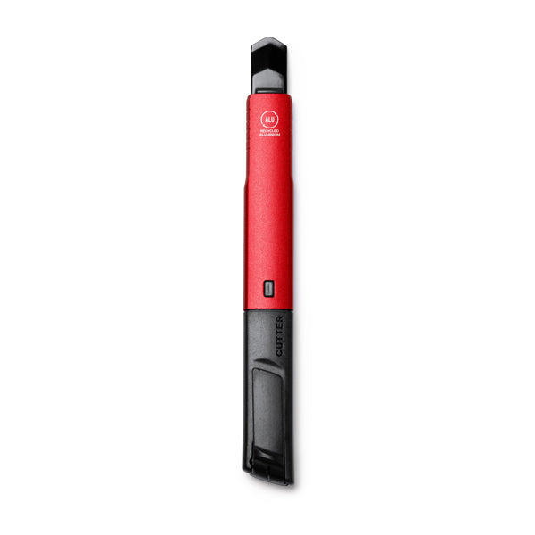 Stamina Razer recycled aluminium tool in red, ready for laser engraving
