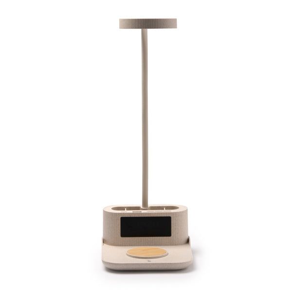 Stamina Payton wheat and bamboo fibre charger in beige, ready for logo printing