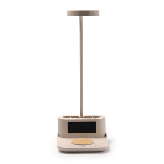 Stamina Payton wheat and bamboo fibre charger in beige, ready for logo printing