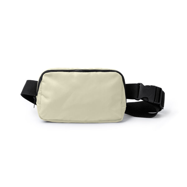 Stamina Avalon recycled nylon belt pouch in beige, ready for logo printing