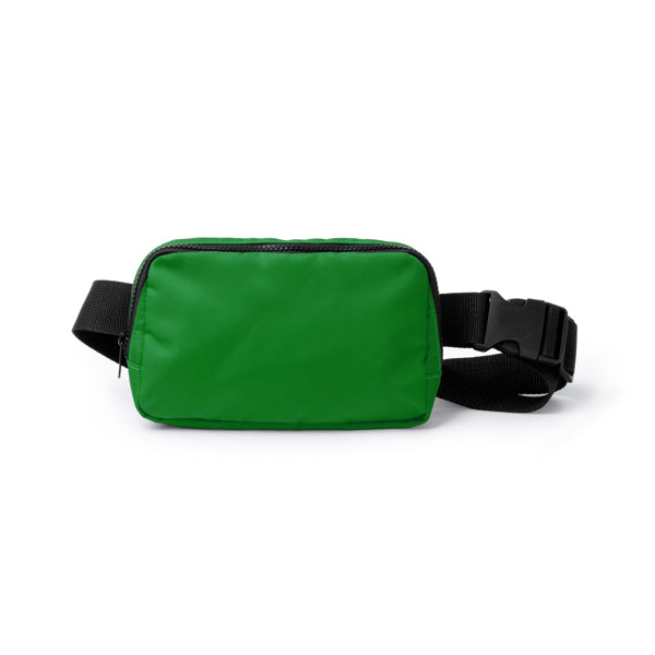 Stamina Avalon recycled nylon belt pouch in fern green, ready for logo printing