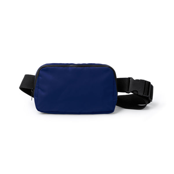Stamina Avalon recycled nylon belt pouch in navy blue, ready for logo printing
