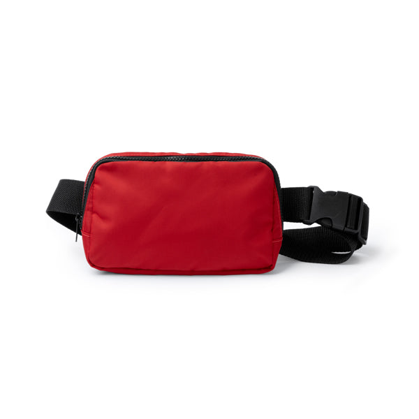 Stamina Avalon recycled nylon belt pouch in red, ready for logo printing