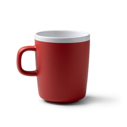 Stamina Cartux matte ceramic mug 270 ml in red, ready for logo printing