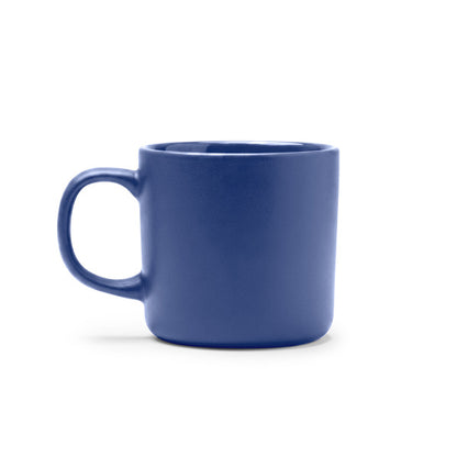 Stamina Molis matte finish ceramic mug 300 ml in royal blue, ready for logo printing