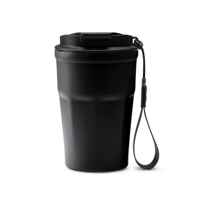 Stamina Keury stainless steel thermal cup 350 ml in black, ready for laser engraving